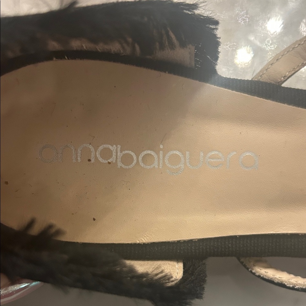 ANNA BAIEUERA COATED LEATHER ANNADEA BALLET FLATS WITH JEWEL DETAIL Sz 41 - Picture 5 of 12